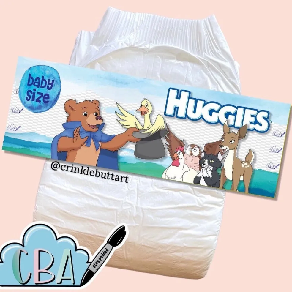 ABDL Landing Strip Diaper Tapes CrinkleButtArt