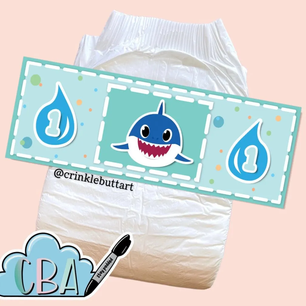 ABDL Landing Strip Diaper Tapes CrinkleButtArt
