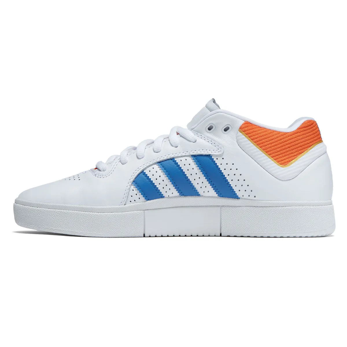 Adidas Tyshawn Shoes - Ftwr White/Orange/Bluebird
