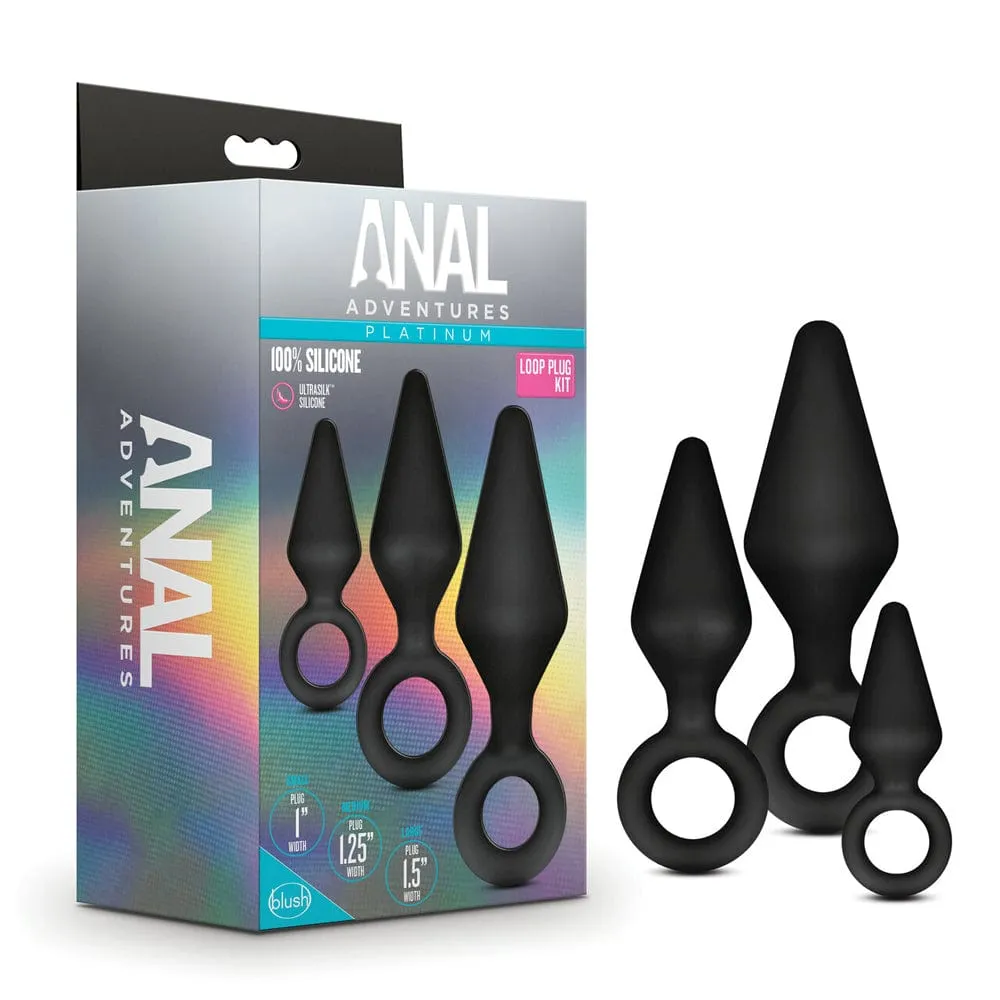 Blush Anal Adventure Silicone Loop Plug Kit