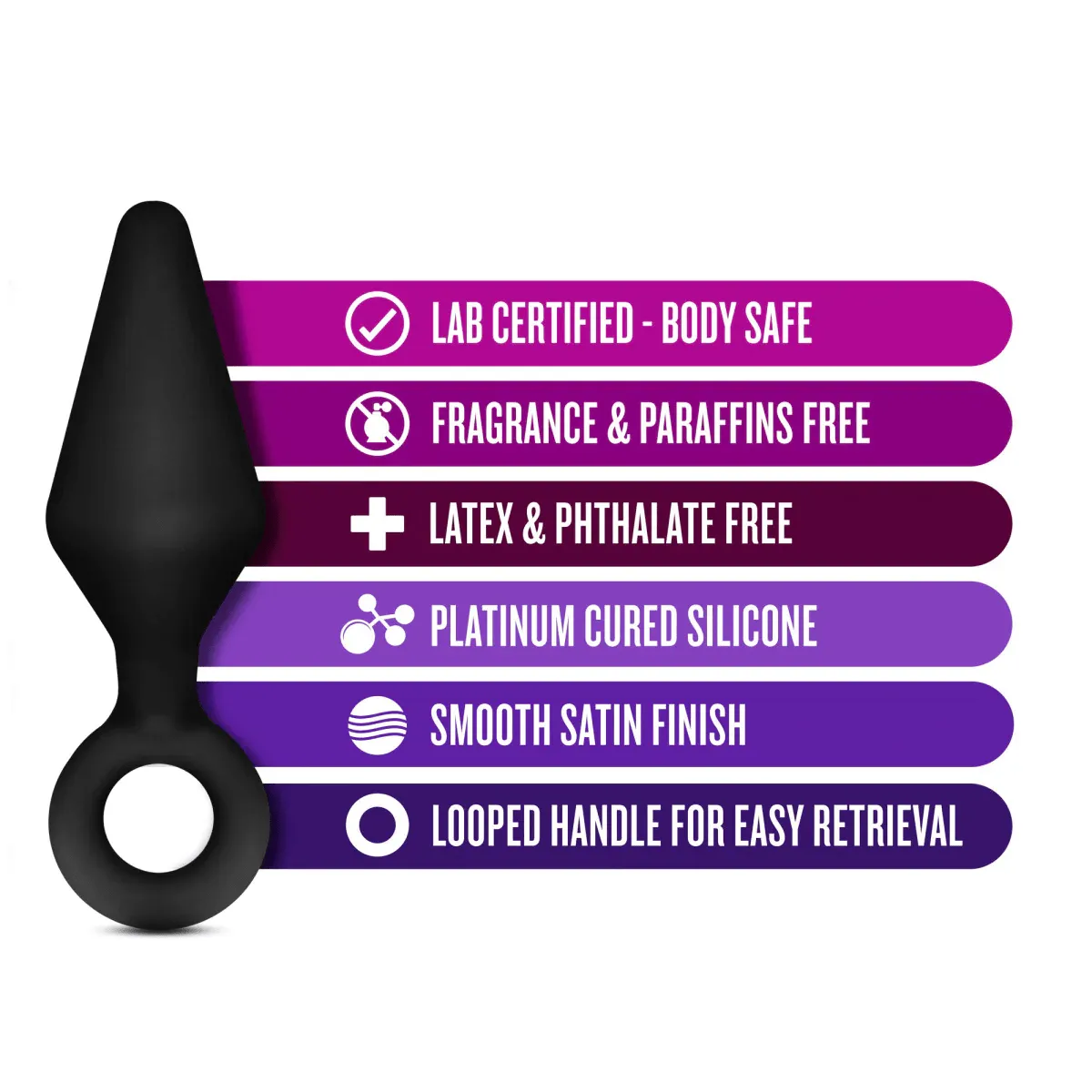 Blush Anal Adventure Silicone Loop Plug Kit