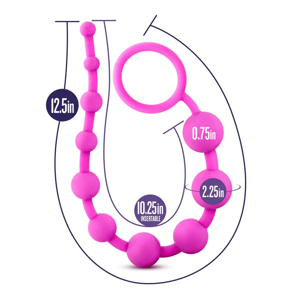 Blush Luxe Pink Silicone 10 Beads