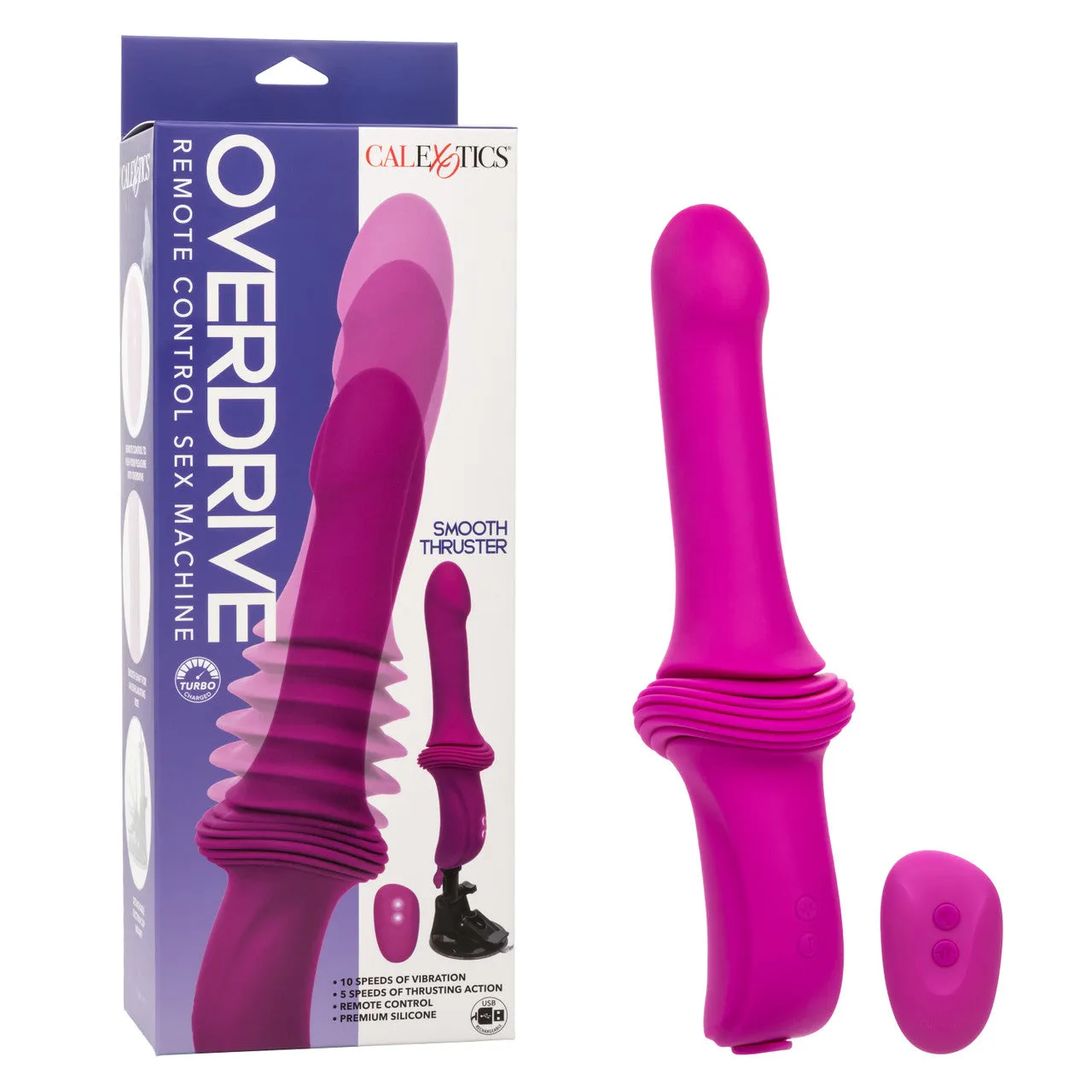 Calexotics Overdrive Remote Control Sex Machine Smooth Thruster