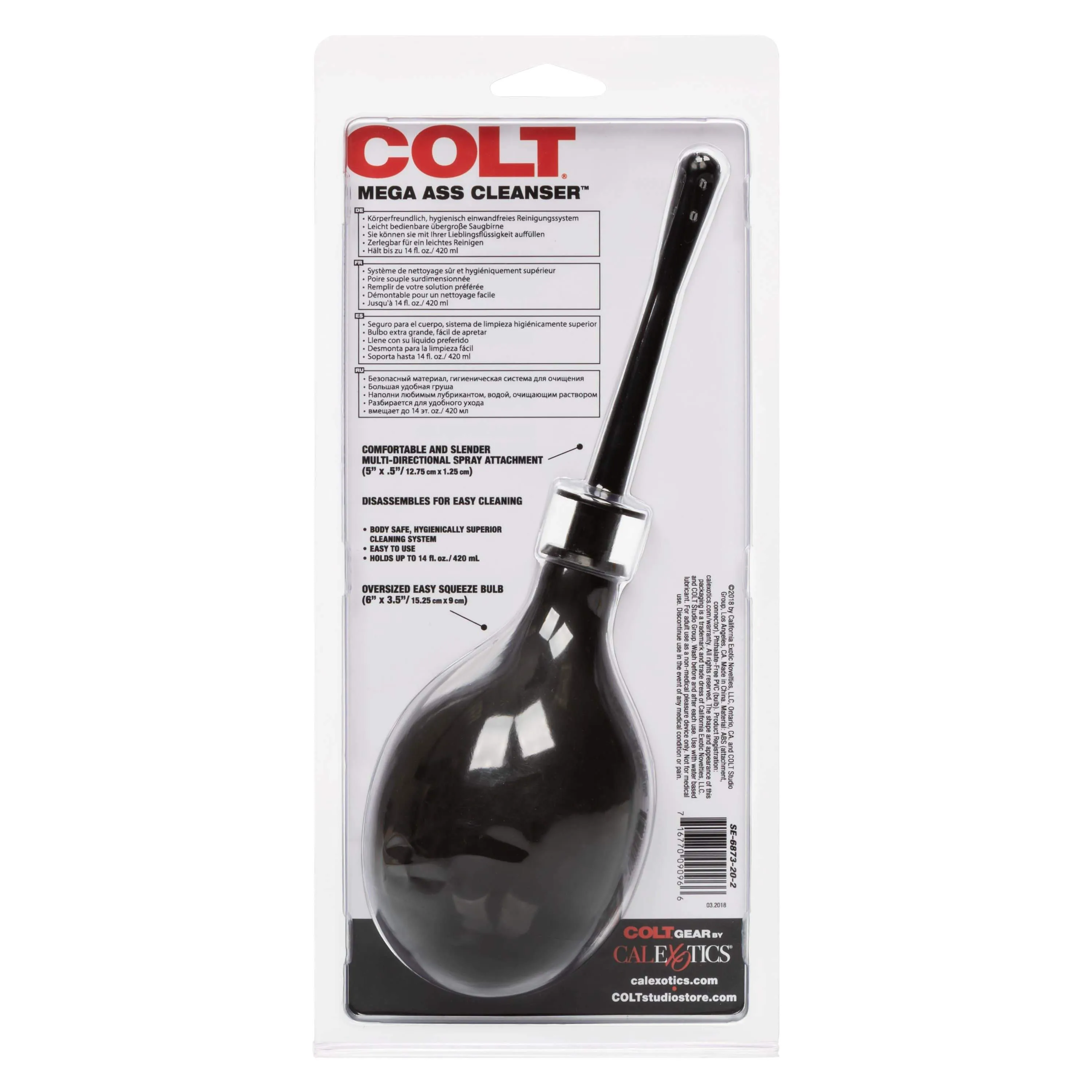 California Exotics - COLT Mega Ass Anal Douche Cleanser (Black)