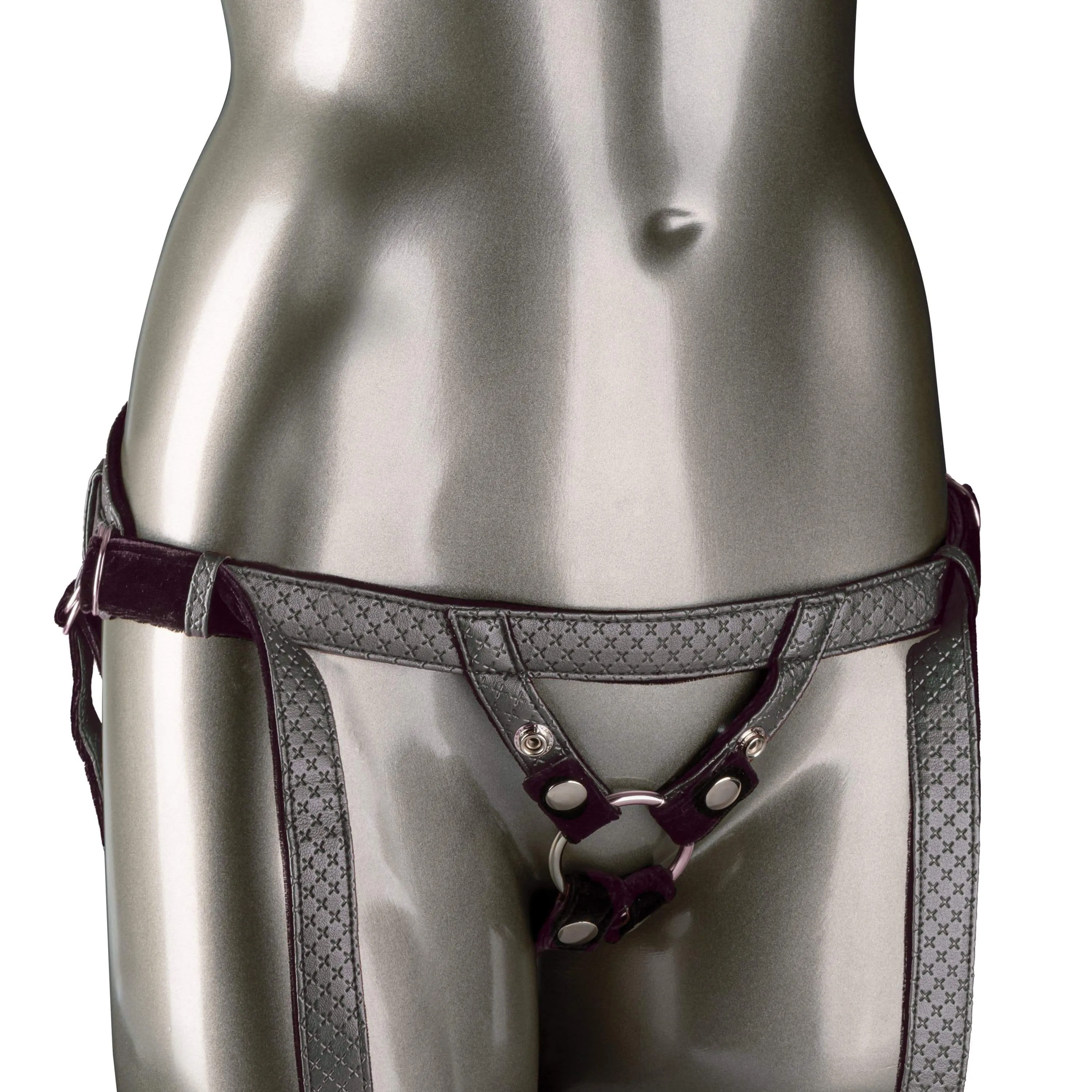 California Exotics - Her Royal Harness The Regal Duchess Strap On (Black)