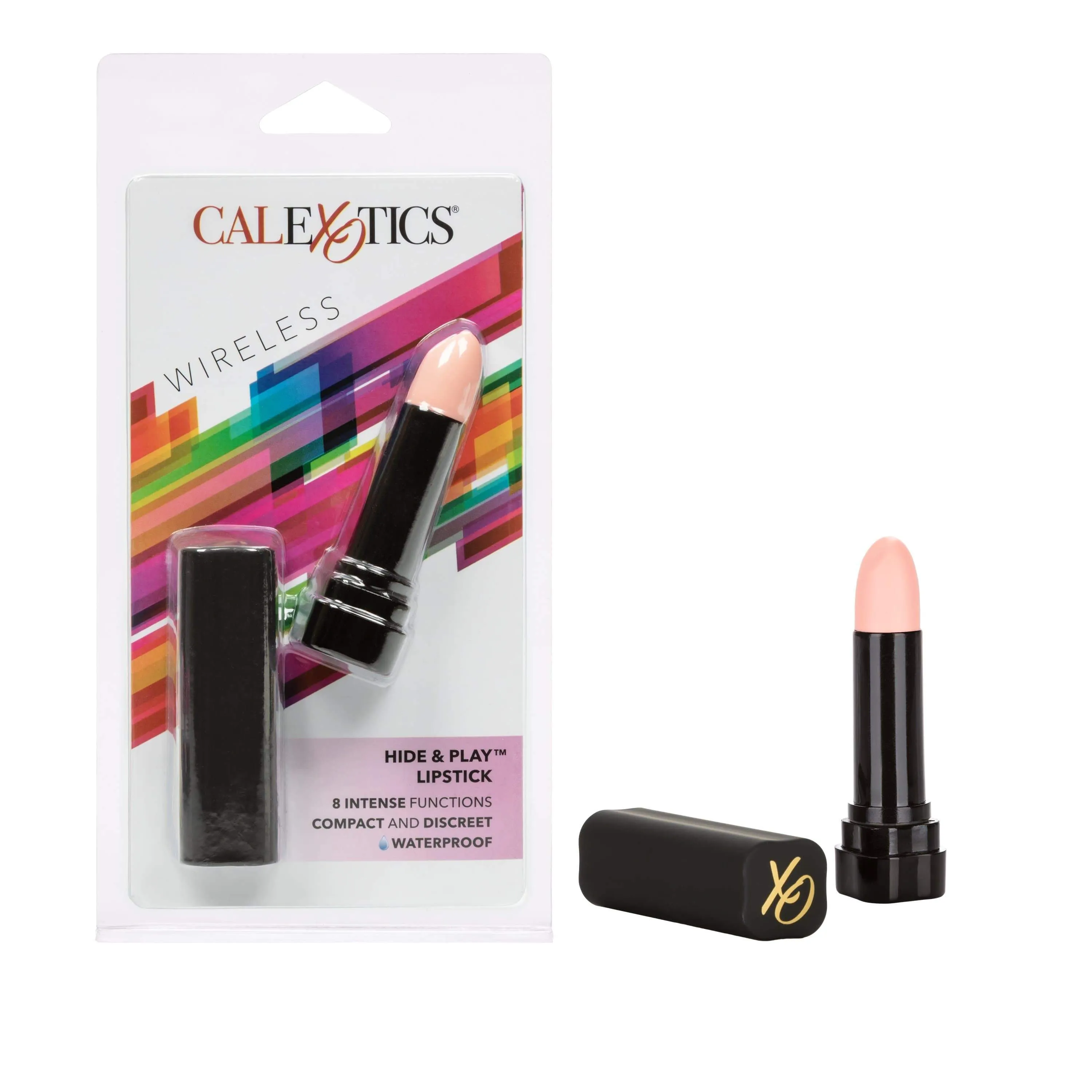 California Exotics - Hide and Play Wireless Discreet Lipstick Vibrator (Black)