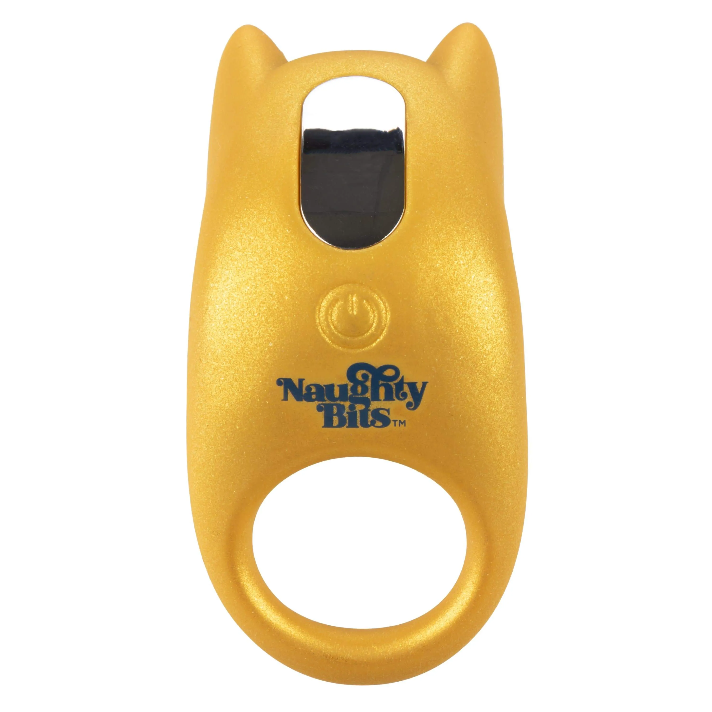 California Exotics - Naughty Bits Horny AF Vibrating Cock Ring (Yellow)