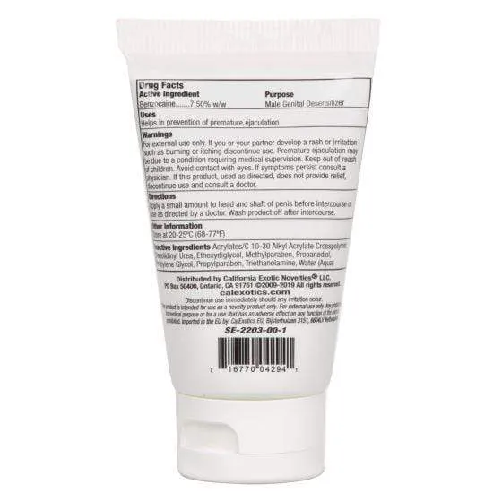 California Exotics - Optimum Rock Hard Desensitizer Delayer Cream