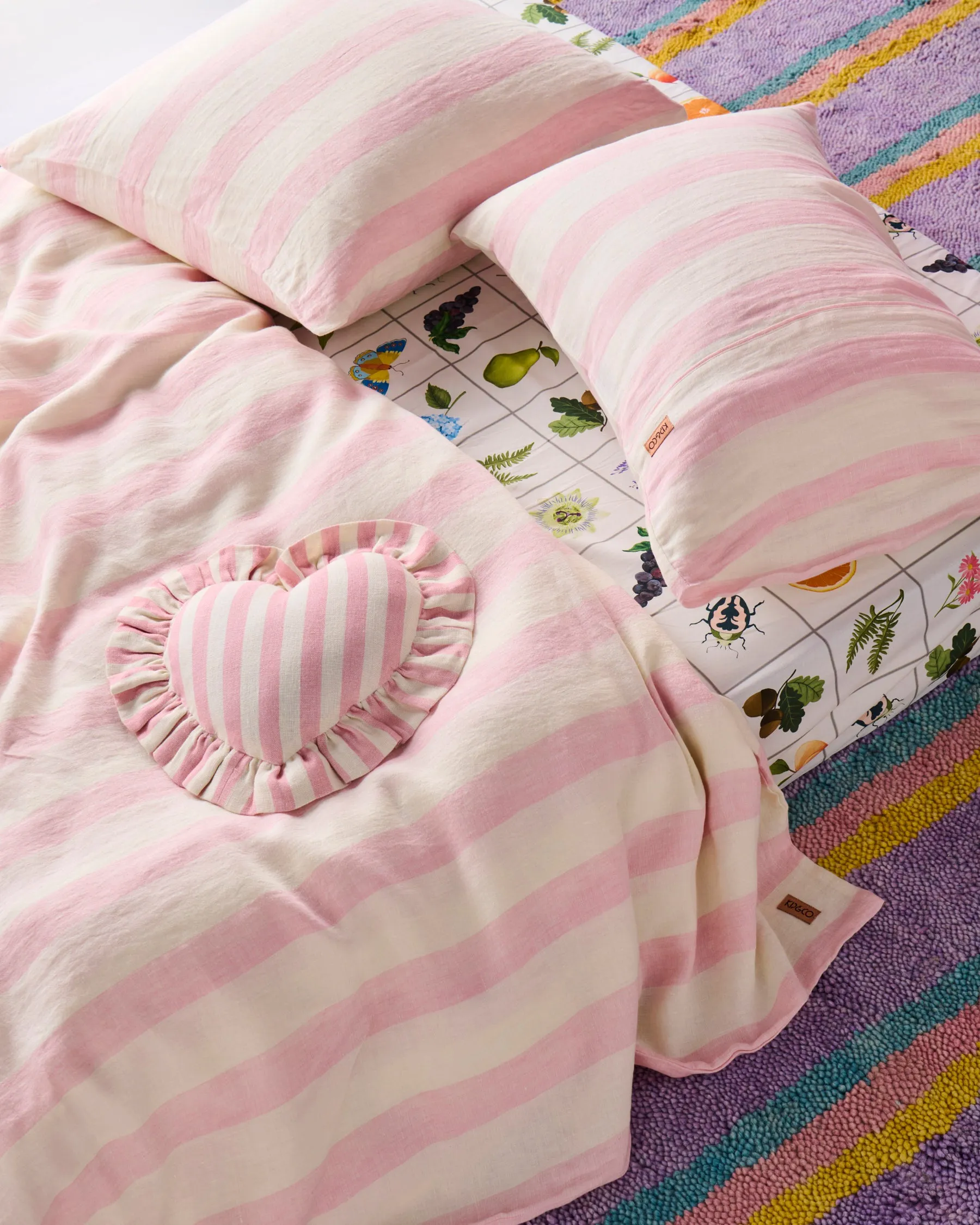 Candy Stripe Linen European Pillowcases
