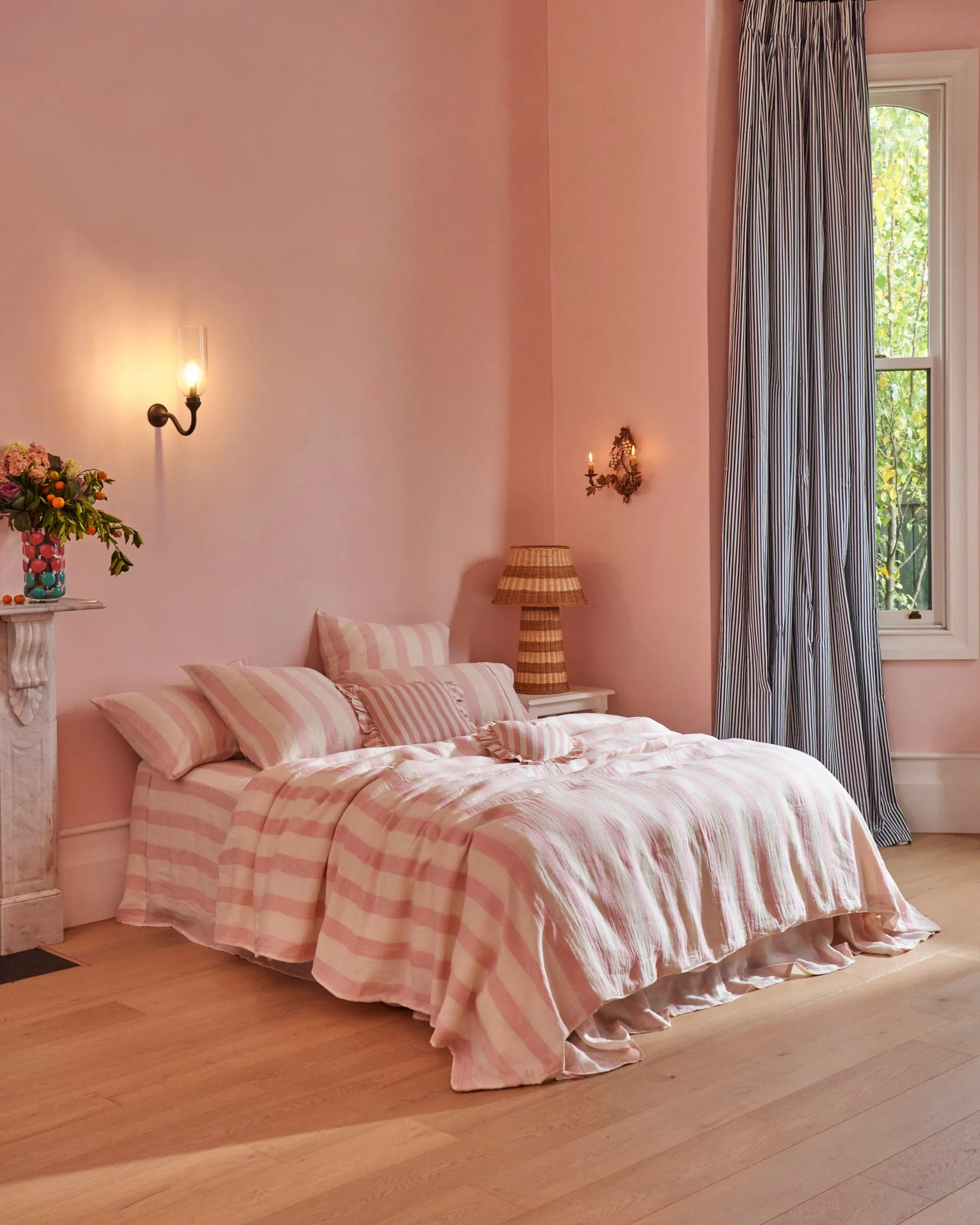 Candy Stripe Linen European Pillowcases