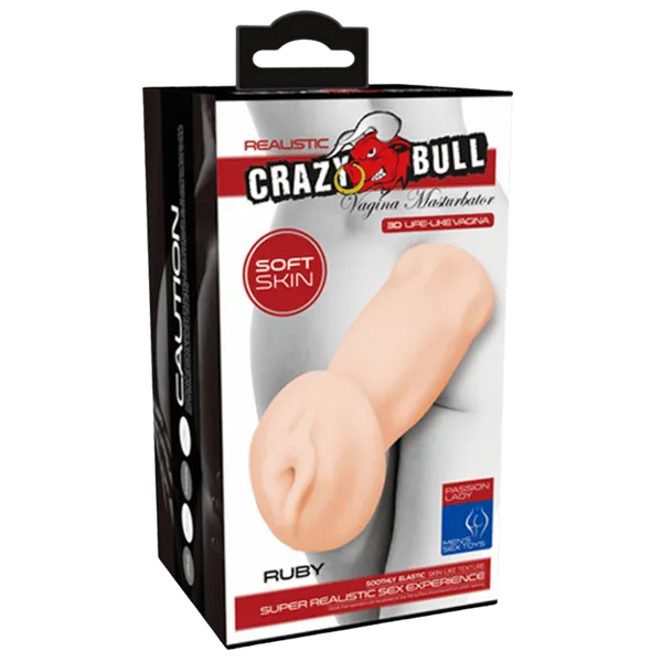 Crazy Bull Ruby 3D Realistic Vagina Male Masturbator Stroker Pocket Pussy