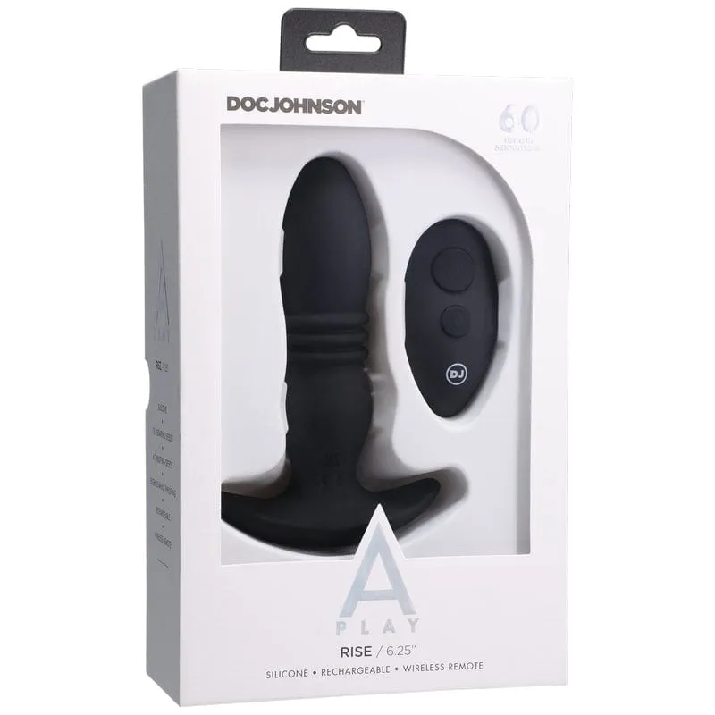 Doc Johnson A-Play Rise Rechargeable Anal Plug with Remote