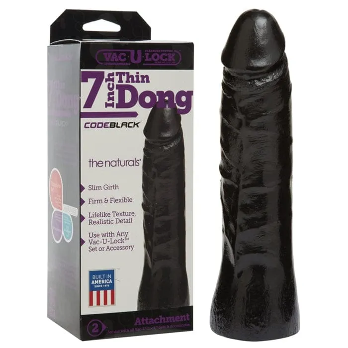 Doc Johnson CodeBlack Vac-U-Lock 7 Thin Dong