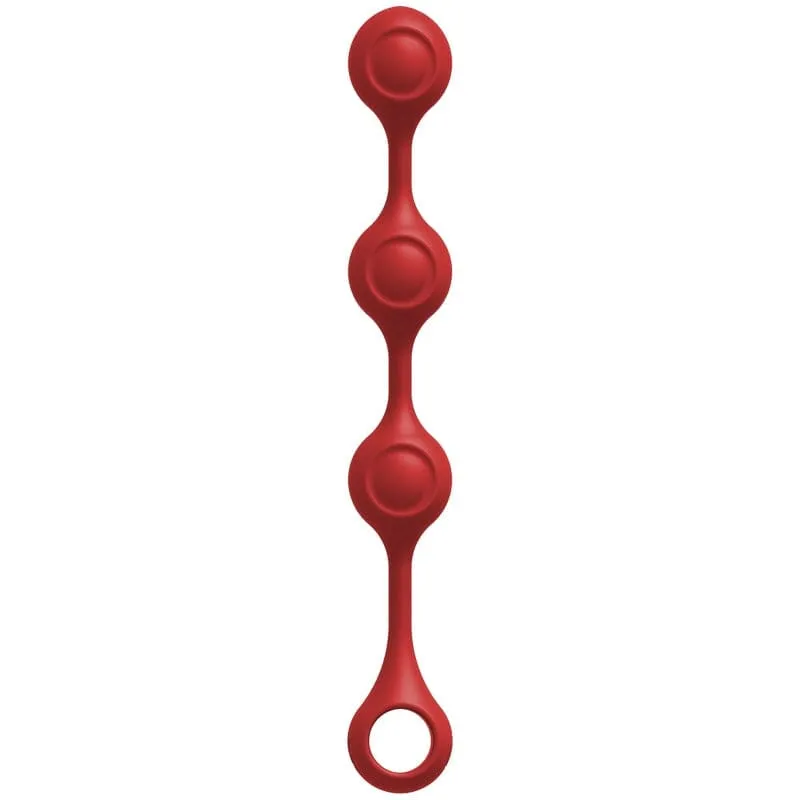 Doc Johnson Kink Weighted Silicone Anal Balls Red
