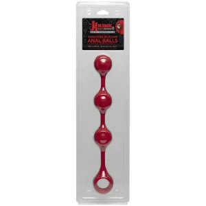 Doc Johnson Kink Weighted Silicone Anal Balls Red