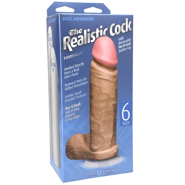 Doc Johnson Realistic Cock 6 White