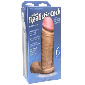 Doc Johnson Realistic Cock 6 White
