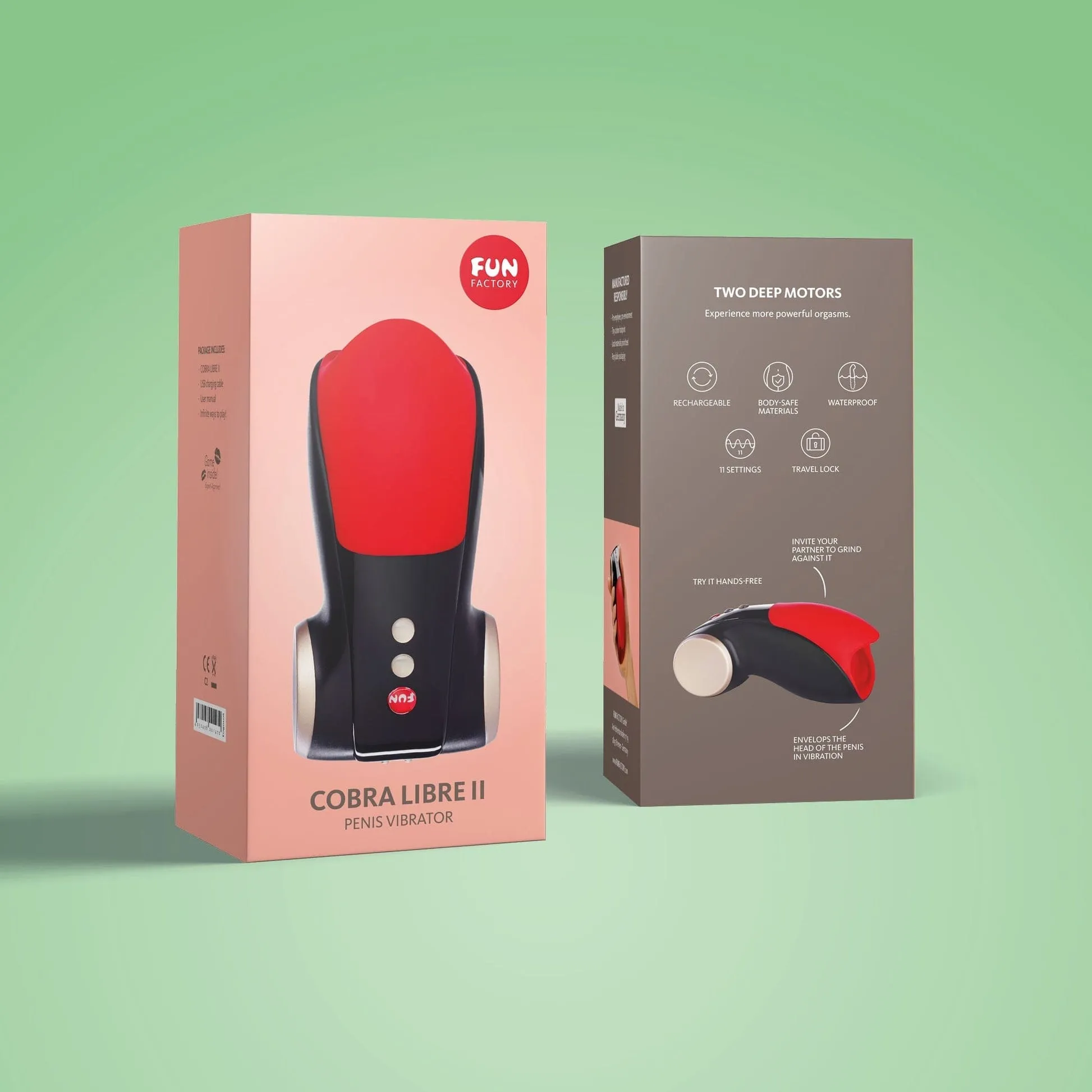 Fun Factory - Cobra Libre II Penis Vibrator Stroker Masturbator