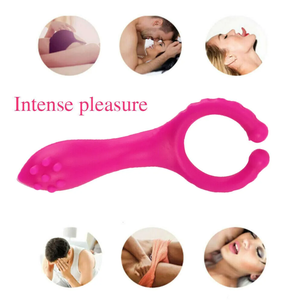 G-spot Stimulation Silicone Nipple Clip Cock Ring For Couples