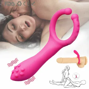 G-spot Stimulation Silicone Nipple Clip Cock Ring For Couples
