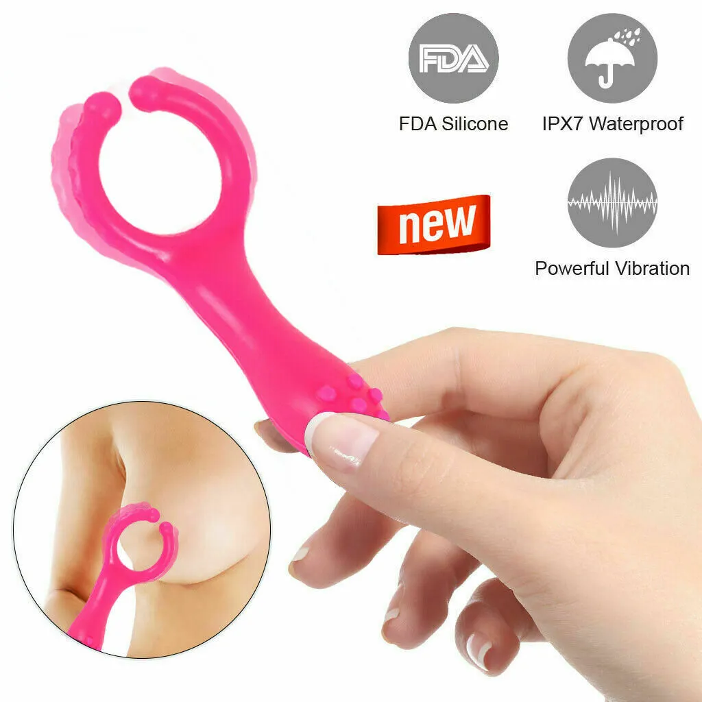 G-spot Stimulation Silicone Nipple Clip Cock Ring For Couples