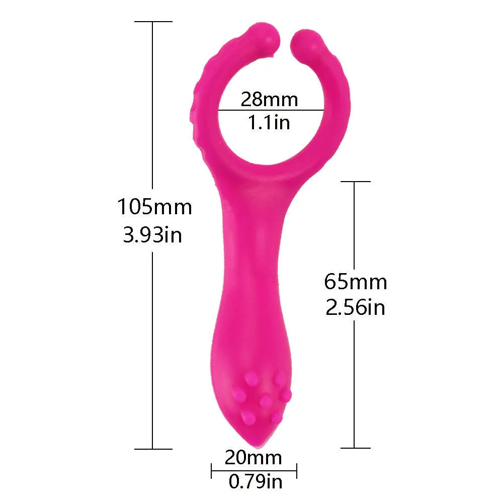 G-spot Stimulation Silicone Nipple Clip Cock Ring For Couples