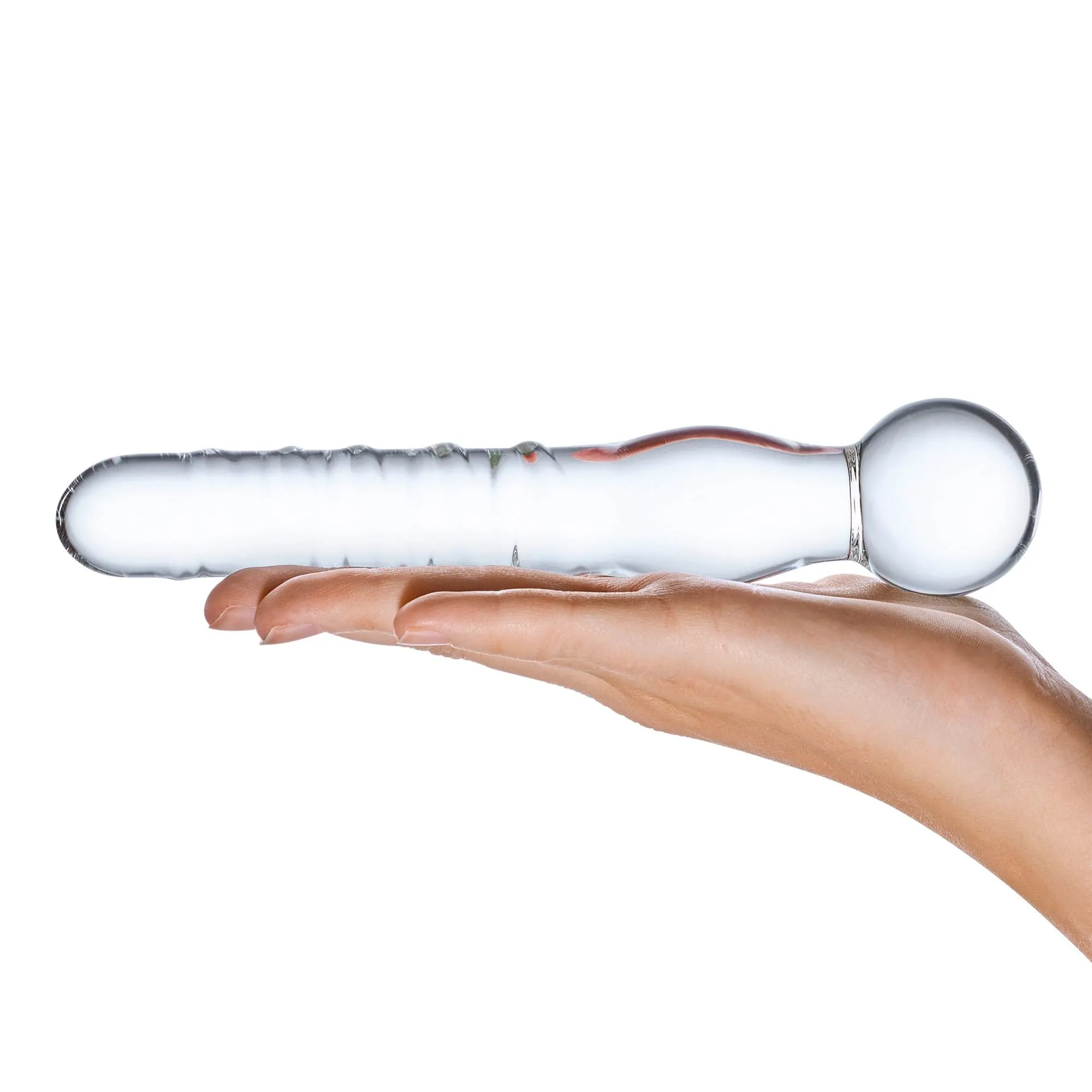 Glas - Joystick Clear Glass Dildo 8 (Clear)
