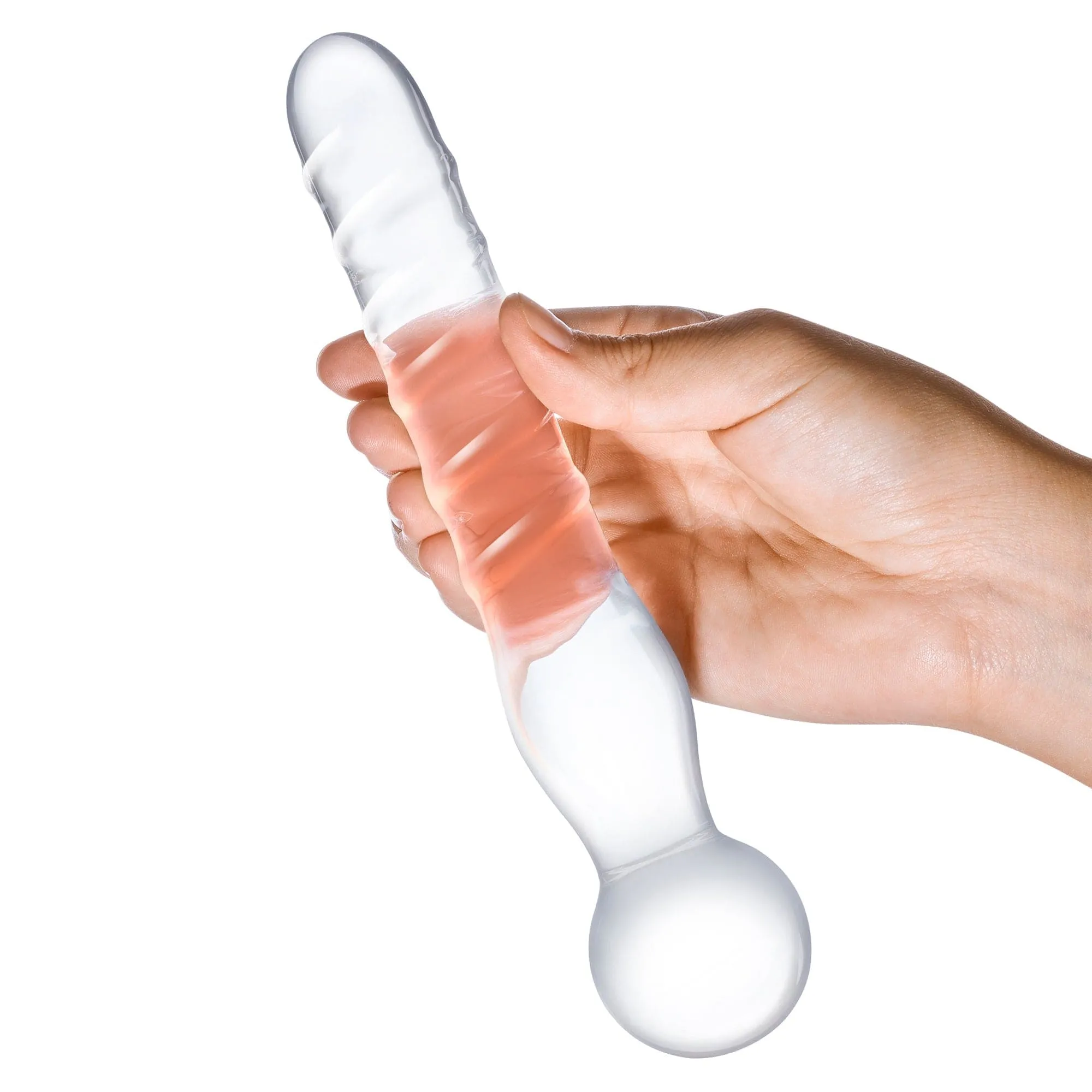 Glas - Joystick Clear Glass Dildo 8 (Clear)