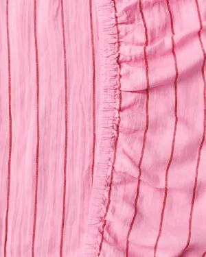 Iced Vovo Stripe Linen Fitted Sheet (US)