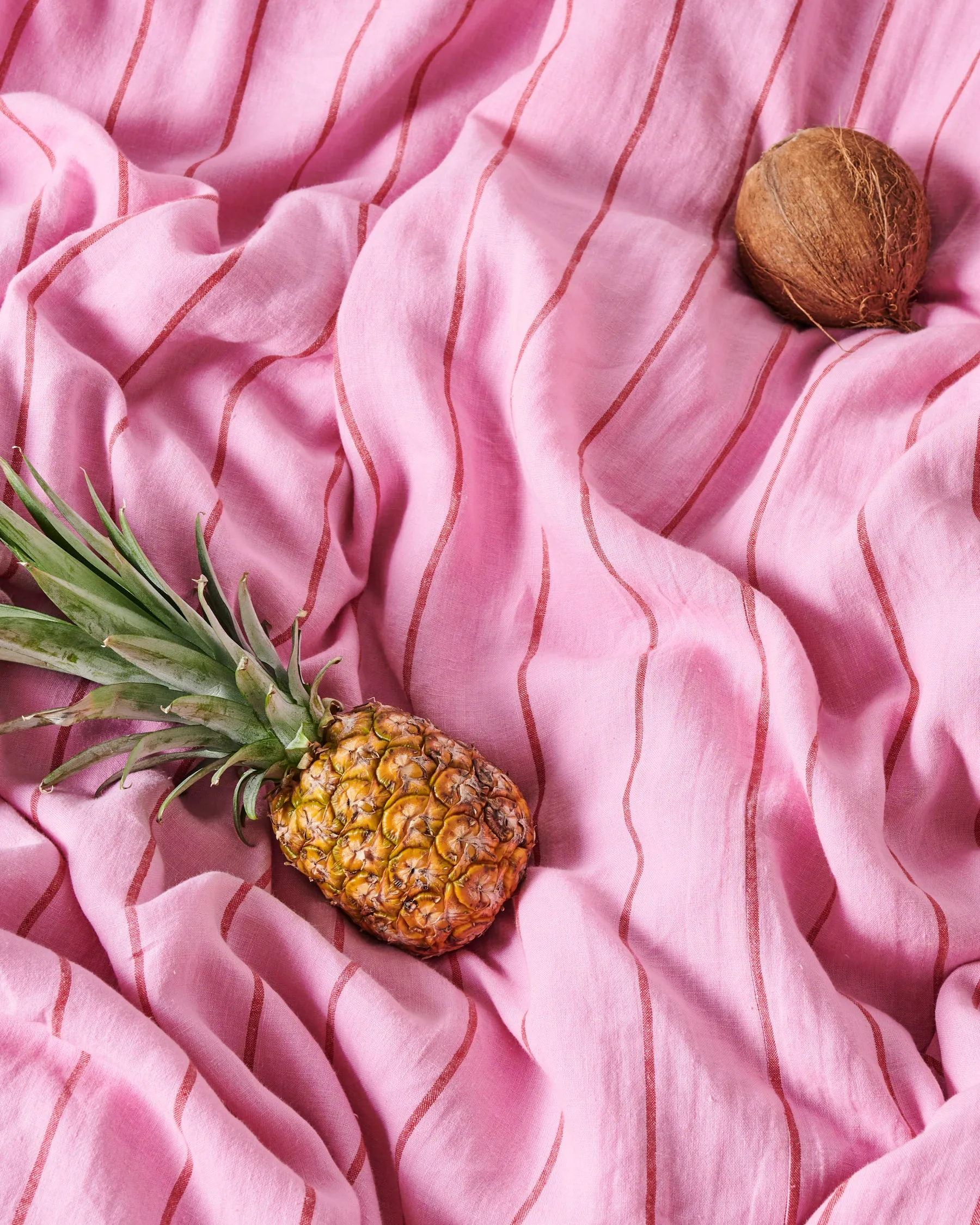 Iced Vovo Stripe Linen Fitted Sheet (US)