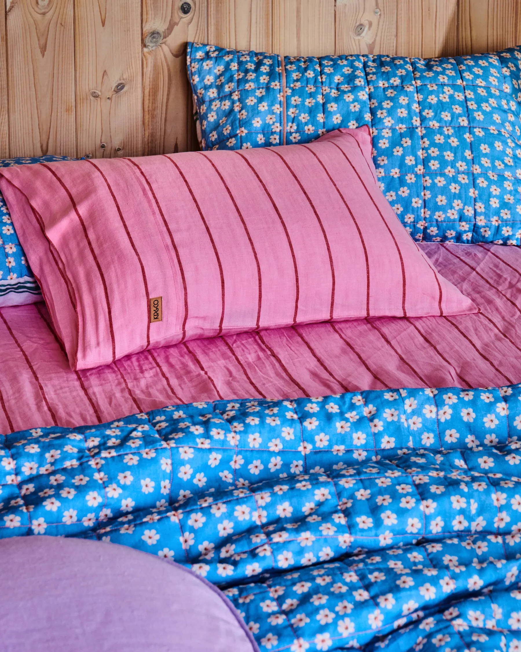 Iced Vovo Stripe Linen Fitted Sheet (US)