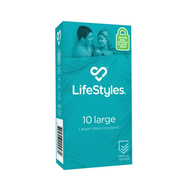 Lifestyles Large Condoms 10's Nominal Width 56mm
