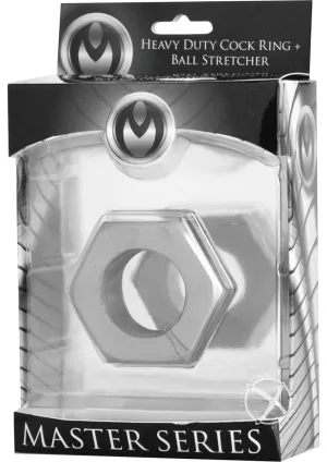 Ms Silver Hex Cock Ring/ball Stretcher
