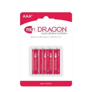 NS Novelties Dragon Super Alkaline AAA Batteries