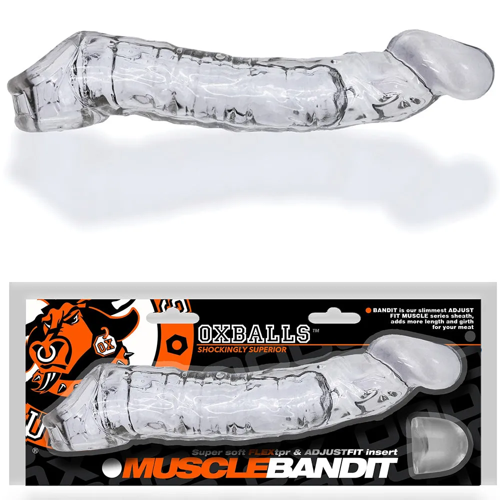 OXBALLS MUSCLE BANDIT slimmest fit cocksheath CLEAR