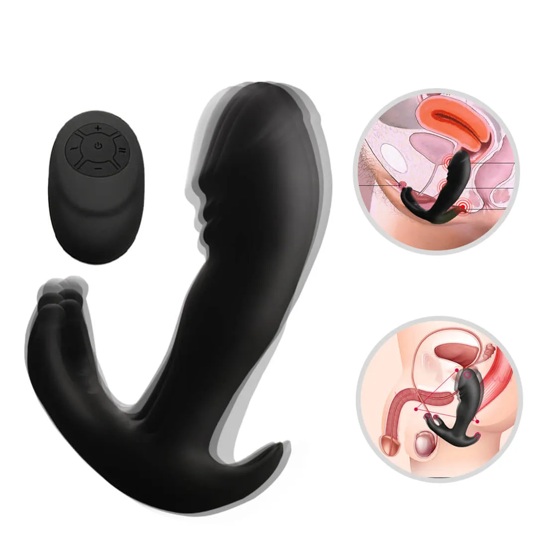 Prostate Massager Waterproof Butt Plug Prostate Vibrator