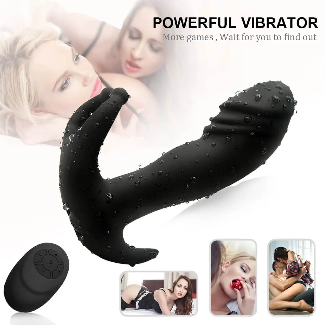 Prostate Massager Waterproof Butt Plug Prostate Vibrator