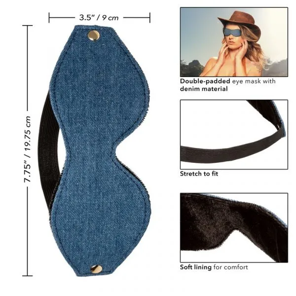 Ride Em™ Denim Eye Mask by Cal Exotics
