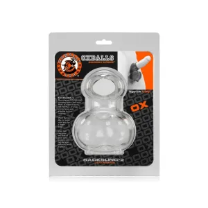 Sacksling-2. Cocksling Ballbag. Clear