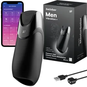Satisfyer Men Vibration  APP Automatic Male Masturbator USB Pocket Pussy Sex Toy