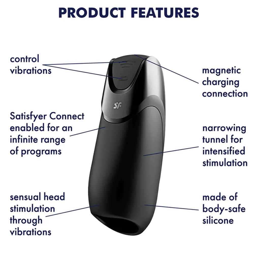 Satisfyer Men Vibration  APP Automatic Male Masturbator USB Pocket Pussy Sex Toy