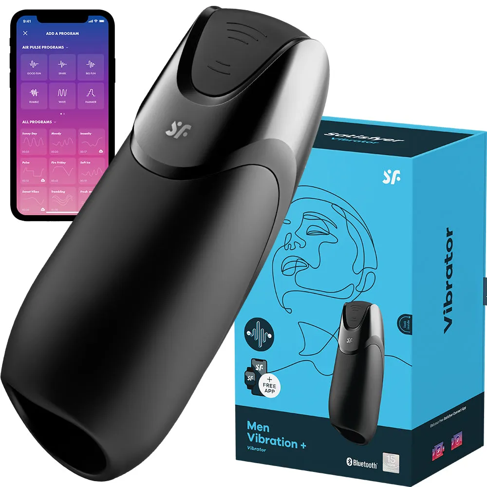 Satisfyer Men Vibration  APP Automatic Male Masturbator USB Pocket Pussy Sex Toy
