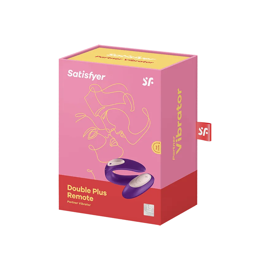 Satisfyer - Partner Double Plus Remote Control Couples Massager (Purple)
