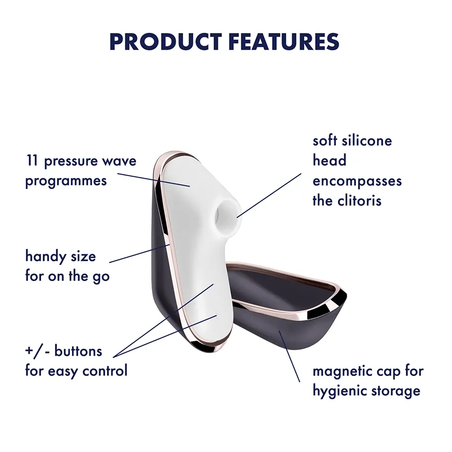 Satisfyer - Pro Traveler Clitoral Air Stimulator (White)