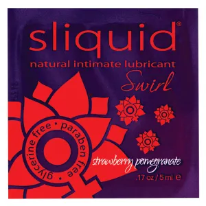 Sliquid Swirl Lubricant Pillow - .17 oz Strawberry Pomegranate
