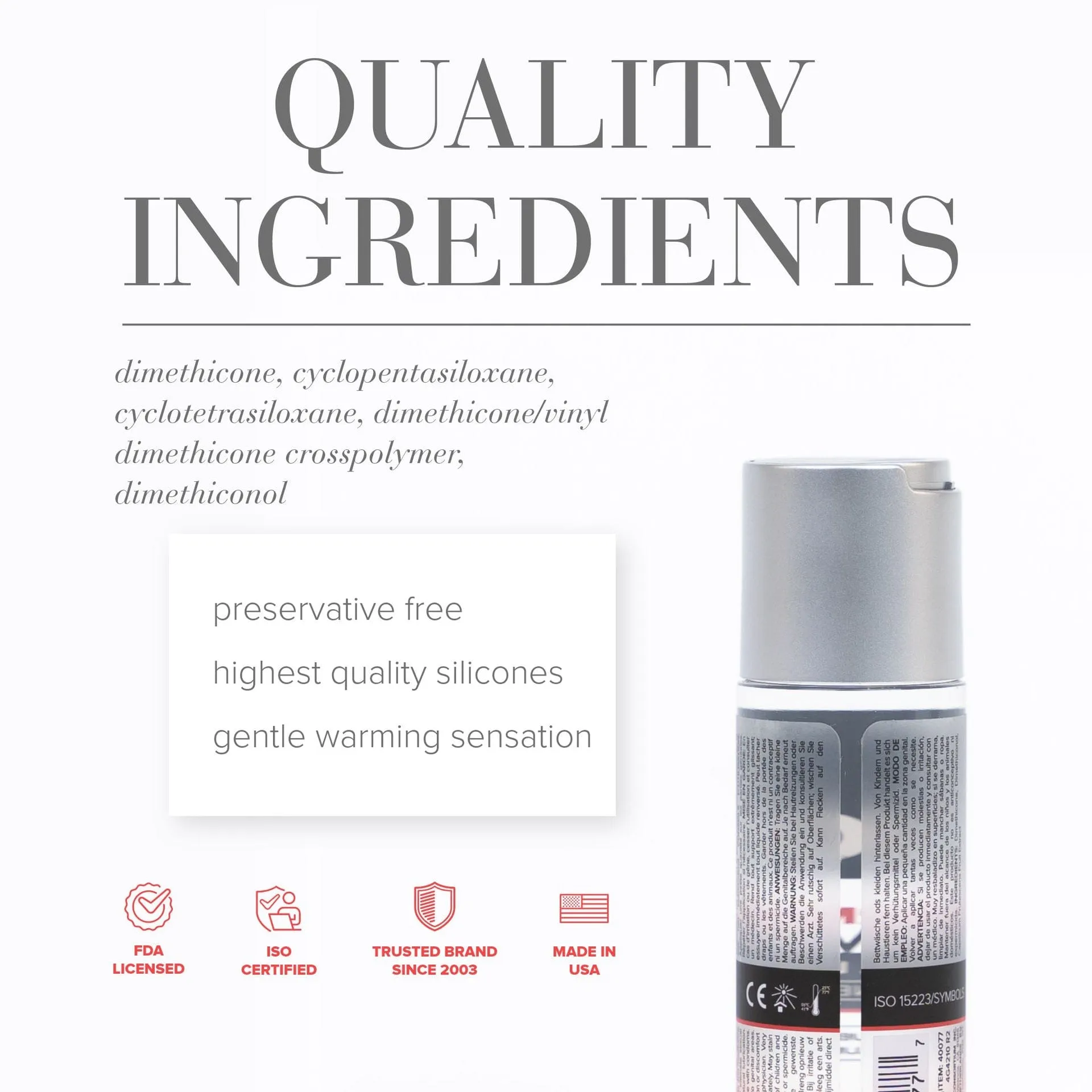 System JO - Premium Warming Silicone Based Lubricant