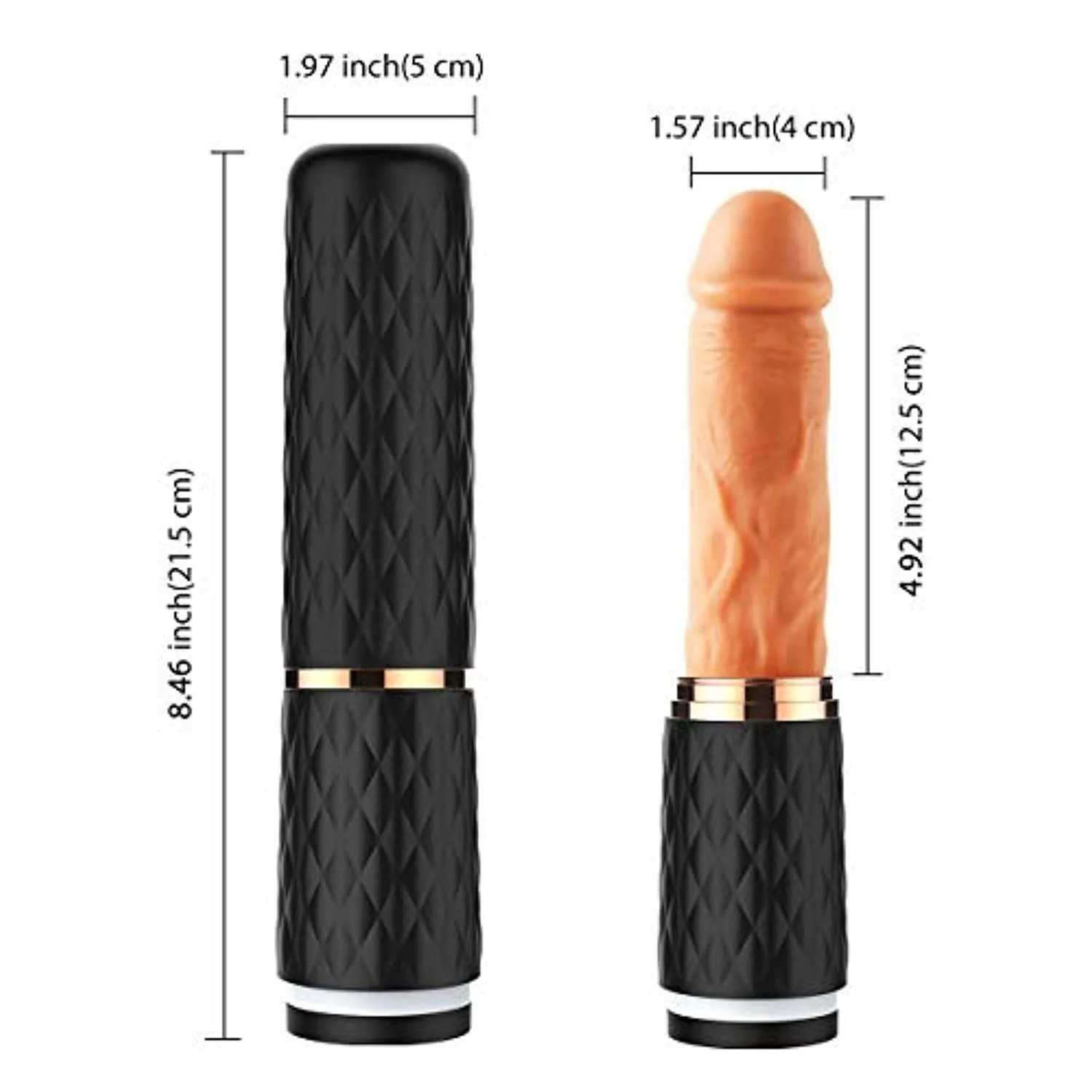 Thrusting Realistic Vibrating Dildo