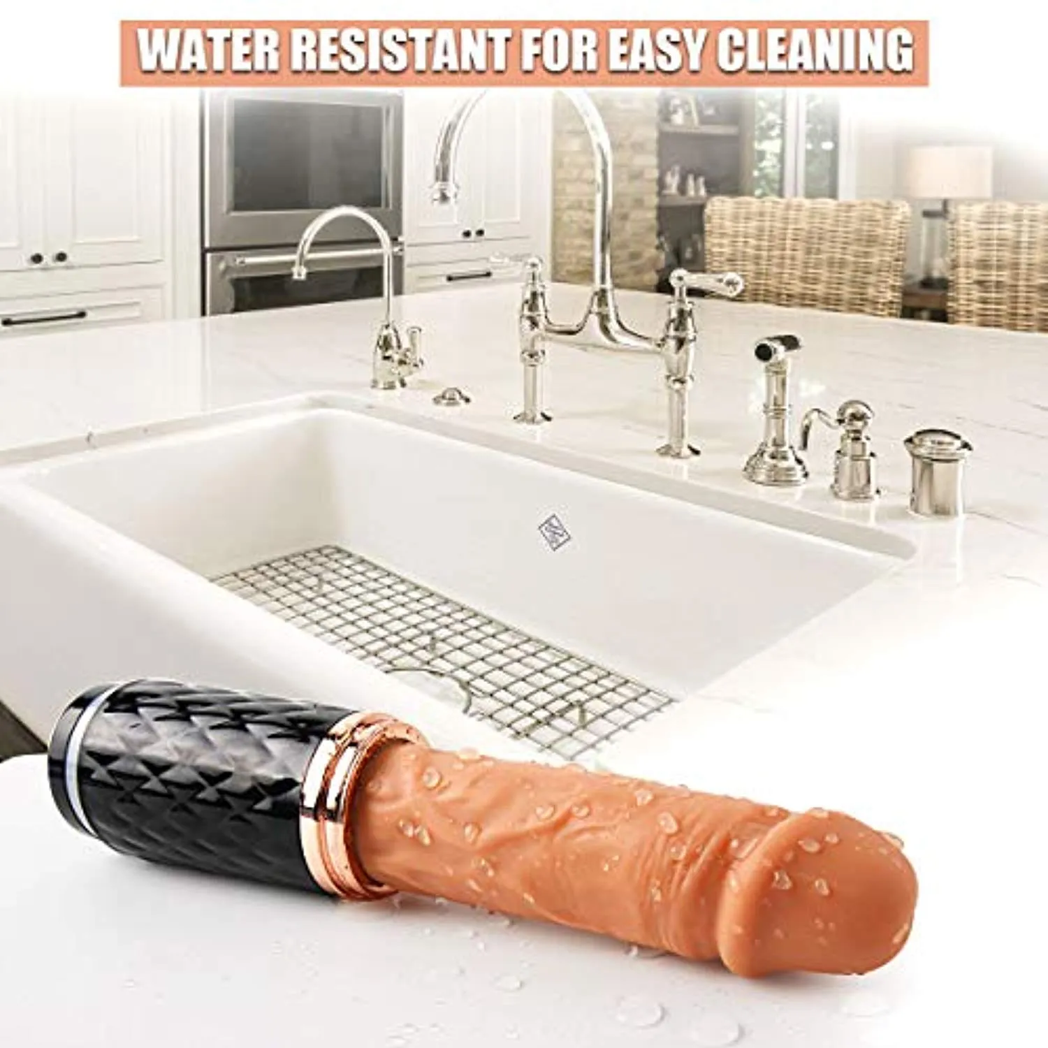 Thrusting Realistic Vibrating Dildo