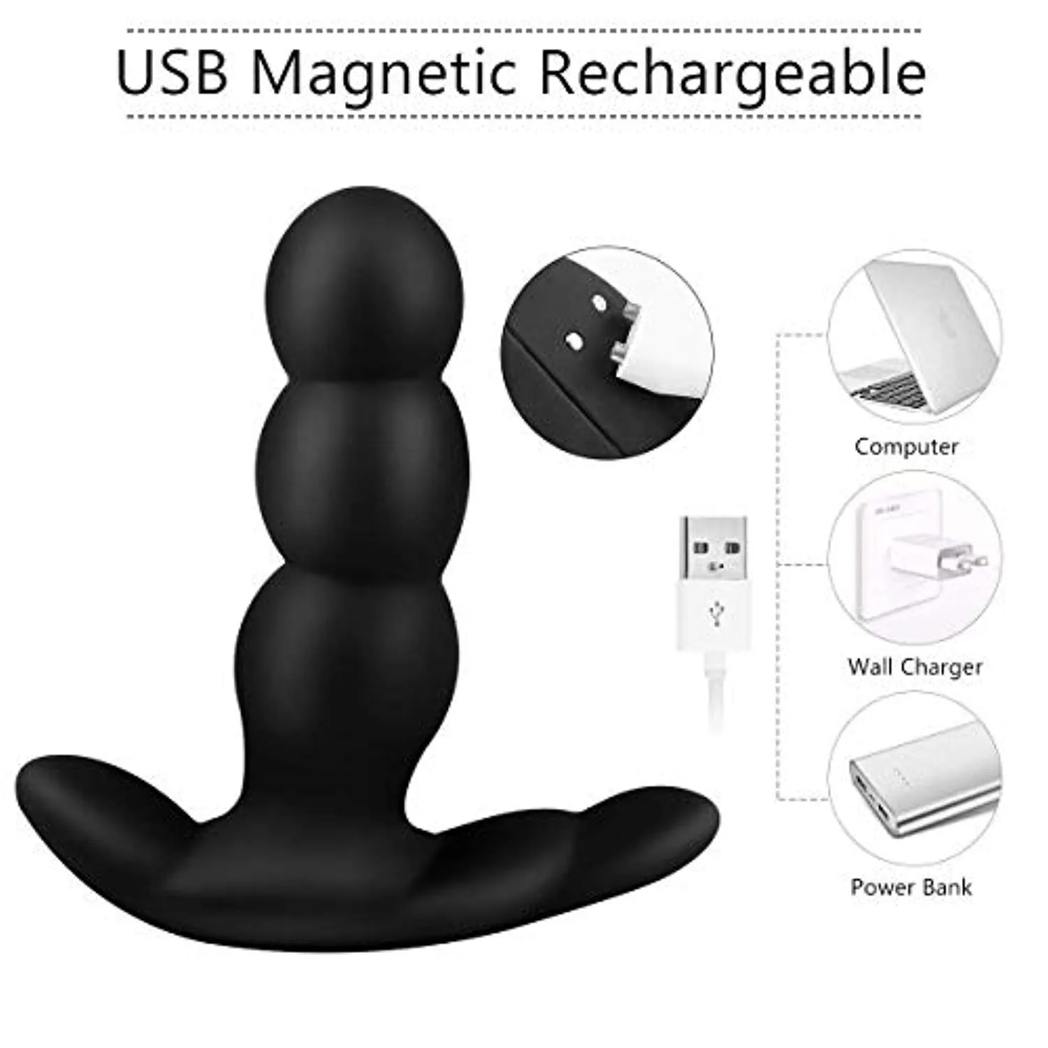 Vibrating Butt Plug Underwear Rotating Anal Beads