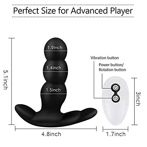 Vibrating Butt Plug Underwear Rotating Anal Beads